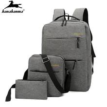 3pcs/set Men's Backpack Bag Male USB Charging Laptop Backpack Women Computer Bags Schoolbag Men Shoulder Bag Sets Bags 3 Pieces 2024 - buy cheap