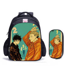 16 Inch Jujutsu Kaisen Yuji School Bag for Kids Boys Girls Backpack Children School Sets Pencil Bag Toddler Schoolbag 2024 - buy cheap