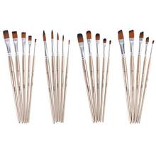 5pcs Paint Brush Set Nylon Hair Professional Artist Watercolor Acrylic Art Painting Brushes Wooden Handle Stationery 2024 - buy cheap