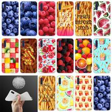 Case food Fries Fruits Grape Strawberry Soft For Xiaomi Mi 12 11 Ultra 10 9 8 SE 6X A3 A1 A2 LITE cc9 Pro cc9e Cove case 2024 - buy cheap