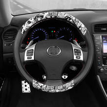 Car Steering Wheel Covers PU Leather Steering-Wheel Cover Cartoon Anti-Slip Auto Steering-Wheel Cover Car Accessories 2024 - buy cheap