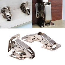 2PCS Small Cabinet Hinges Metal Bridge Shaped Cabinet Closet Door Hinges No Drilling Hole Furniture Hardware Kitchen Tool 2024 - buy cheap