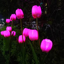 Solar Light LED Simulation Tulip Lawn Lamp OutdoorGarden Courtyard Park Path Corridor Lawn Decorative Lighting  1/2pcs 2024 - buy cheap