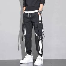 Men's Multi Pockets Streetwear Pants Cargo Harem Pants Hip Hop Casual Male Joggers Track Pants 2022 New Men Harajuku Trousers 2024 - buy cheap