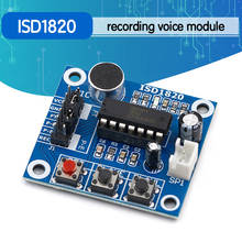 Модуль записи ISD1820, голосовой модуль, плата голоса, плата модуля телефона с микрофонами + громкоговоритель для arduino 2024 - купить недорого