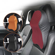 Almohada de cuello para coche, accesorios de Interior de reposacabezas ajustable, espuma de memoria 3D, estilo de coche 2024 - compra barato