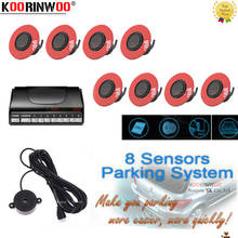 Koorinwoo 13MM Sensors Buzzer Car Parking Sensor Kit Reverse Front Radar Speaker Alert Indicator Probe System 12V White Black 2024 - buy cheap