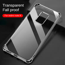 For xiaomi redmi note 9t 9 t s 9s Transparent silicone case For readmi  note9t note9s Airbag clear anti-fall mobile phone cover 2024 - buy cheap