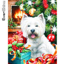Evershine Алмазная вышивка собака картина стразы полная площадь Алмазный мозаика животное вышивка крестом Рождество подарок ручной работы 2024 - купить недорого