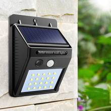 Waterproof LED Solar Light Motion Sensor Outdoor Garden Pathway Light Wall Lamp 2024 - buy cheap