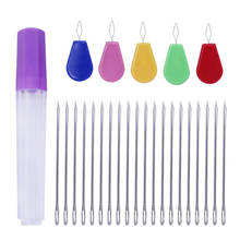 20pcs 58mm Hand Needles Leather Stitching Sewing Needle Hand Sewing Pin Special for Leathercraft Needle Bottle Needle Threader 2024 - buy cheap