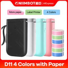 Niimbot-Mini impresora térmica D11 para etiquetas, dispositivo de impresión Portátil con Bluetooth, ideal para regalo de cumpleaños y Navidad 2024 - compra barato