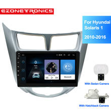 Som automotivo com rádio e gps android 9 polegadas, para solaris, hyundai 1, 2, accent verna sedan 2010-2016 2024 - compre barato