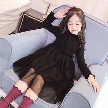 Winter Spring Autumn Girl Dress Black Toddler Teenager Clothes Vestidos Kids Party Long Sleeve Dresses For Girls Princess JW5007 2024 - buy cheap