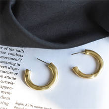 Золотая шпилька, серьги, сплав, геометрические серьги для женщин, для свадебной вечеринки, массивные корейские модные ювелирные изделия 2024 - купить недорого