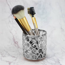 Crystal Makeup Brush Storage Bucket Nordic Eyebrow Pencil Bead Jewelry Desk Table Organizer Box Comb Container 2024 - buy cheap