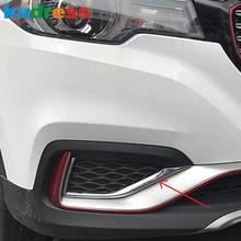 Lámpara antiniebla delantera cromada para MG Zs EV 2017, 2018 ABS, cubierta de ojo de cejas, moldura de luz antiniebla, pegatina de estilo de coche, 2 piezas 2024 - compra barato