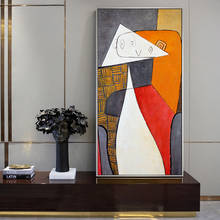 Large Picasso Abstract Figure Canvas Paintings On the Wall Art Postes And Prints Modern Geometry Art Pictures Home Decor Cuadros 2024 - buy cheap