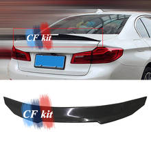 CF Kit  Wing Spoiler Real Carbon Fiber For 3 Series BMW E90 Rear Trunk Lip Boot Splitter Rear Lip Car Styling 2024 - buy cheap