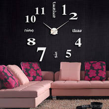 Acrylic Modern DIY Wall Clock 3D Mirror Surface Sticker Home Office Decor Wall clock sticker #2c31 2024 - buy cheap