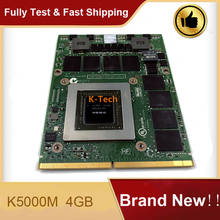 Placa de vídeo quadro k5000m k5000 gddr5 4gb, placa gráfica de vídeo com suporte x para dell precisão m6600 m6700 m6800 2024 - compre barato