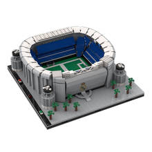 Street view MOC building blocks Real Madrid football field Santiago Bernabeu building 3558 PCS children's toys 2024 - buy cheap