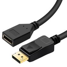 144Hz Displayport extension cable 4K DP 1.2 cable extension Display port Male to female works with Displayport 1.4 port 2024 - buy cheap