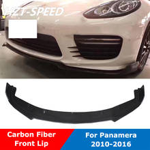 Aerofólio difusor de fibra de carbono para para-choque dianteiro, para porsche amento em corpo do turbo, 2013-2017 2024 - compre barato