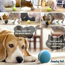 Magic Roller Ball Dog Cat Toy Activation Ball Chew oys Electric Pet USB Ball Smart Waterproof Led Flash Luminous Jumping Ball 2024 - buy cheap