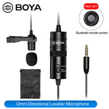 BOYA BY-M1 Профессиональный конденсатор Lavalier широковещательный микрофон с usb-адаптером для смартфонов, ПК, DSLR, видеокамер, регистраторов 2024 - купить недорого