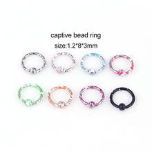 1pc/8pcs Stainless Steel Mix Color Hoop Tragus Cartilage Helix Stud Earring Conch Rook Daith Lobe Ear Screw Piercing Jewelry 2024 - buy cheap