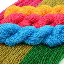 Hilo de ganchillo colorido para tejer a mano, tejido de lana de fibra acrílica, para bufandas y zapatos, 1 unidad 2024 - compra barato