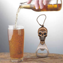 Vintage Skull Beer Bottle Opener Keychain Skeleton Opener for Bar Bartender 2024 - buy cheap