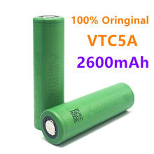 100% New original 18650 2600mAh 25A 3.7v rechargeable li-ion battery VTC5A 18650 flat/button top for Power tools/flashlights 2024 - buy cheap