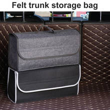 Car Trunk Organizer Car Soft Felt Storage Box Cargo Container Box Trunk Bag Stowing Tidying Holder Multi-Pocket 2024 - купить недорого