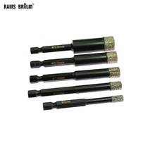 5 pcs / set Brazed Diamond Core Drill Bit Hole Opening Saw 6mm/8mm/10mm/12mm/15mm for Stone Mable Granite 2024 - buy cheap