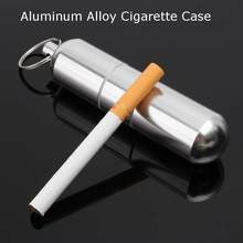 Cápsula de cigarro à prova d'água, chaveiro de liga de alumínio com suporte para palito 2024 - compre barato