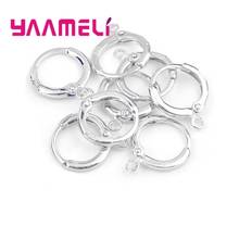 10PCS 925 Sterling Silver Earrings Making Components DIY Handmade Jewelry Findings Accessories Smooth Lever Back Hoop Bijoux 2024 - buy cheap