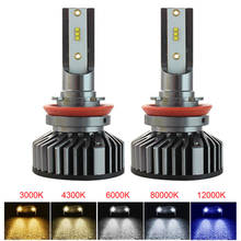 ZES 1860 Chips Car Headlight LED H7 H4 Light Bulbs H1 H11 H3 H13 9004 9005 9006 9007 12000LM 12V 3000K 4500K 6500K Auto Lamp 2024 - buy cheap