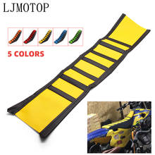 For Suzuki DR250 DJEBEL Yamaha YZ80 YZ85 YZ125 Motorcycle Motocross Rubber Striped Soft-Grip Gripper Soft Seat Cover Dirt bike 2024 - buy cheap