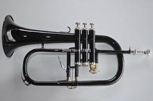 Unique Black Bb Flugelhorn  Brass Bell High Quality Musical instrument Professional With Case Free Shipping 2024 - buy cheap