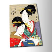 Hd imprime tradicional japonês gueixa menina pintura em tela parede arte modular cartaz decoração para casa cabeceira fundo fotos 2024 - compre barato