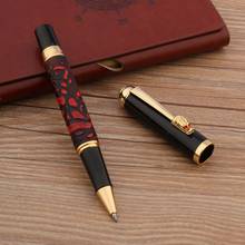 Luxury Wine Red Rollerball Pen Golden Dragon Clip 0.5MM Black Refill Pen School Student Office Gifts Stationery 2024 - buy cheap