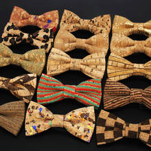 New Fashion Cork Wood Kids Luxury Bow Ties Novelty Handmade Solid Neckwear For Mens Wedding Party Man Gift Accessories Tie 2024 - buy cheap