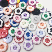 50/100Pcs 12mm 2 Holes Plum Flower Shape Resin Buttons Sewing Scrapbooking DIY Accessories Decorative Clothing Butt PT49 2024 - buy cheap