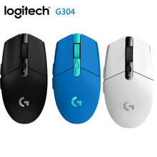 Logitech g304 mouse leve sem fio, mouse óptico ajustável de 12000 dpi com 5 configurações e 6 botões programáveis para jogos sem fio 2024 - compre barato