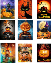 Painting By Numbers Halloween Pumpkin Drawing On Canvas HandPainted Gift Picture By Number animal Kits Home Decoration 2024 - buy cheap