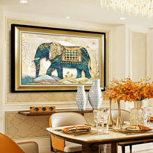 Europeu diamante pintura acessórios elefante imagem pintura diamante ponto cruz diamante mosaico bordado casa decoração presente 2024 - compre barato