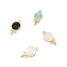 20pcs/lot  DIY Fashion Charms Enamels Gift Alloy Lollipop Pendant Accessories Earring Bracelet Necklace Jewelry Accessories 2024 - buy cheap