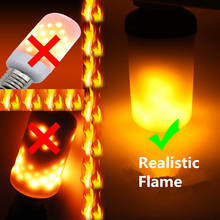 Creative 3 modes+Gravity Sensor Flame Lights E27 E14 B22 LED Flame Effect Fire Light Bulb 9W 15W Flickering Emulation Decor Lamp 2024 - buy cheap